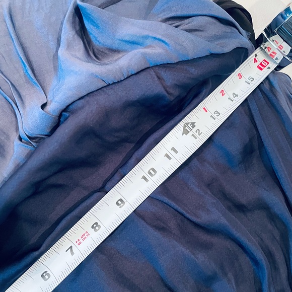 NWT (S) Aqua popover lace inset halter long midi maxi navy black open shoulder - Picture 5 of 11